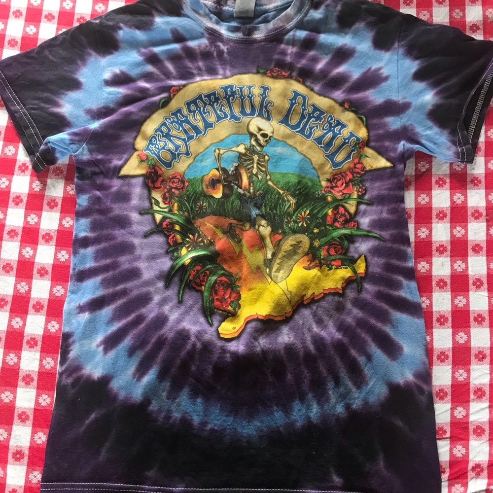 Grateful Dead Coast to Coast Tour Purple Tie Dye T-shirt